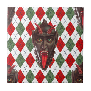 Azulejo De Cerâmica Kristmas de natal xadrez