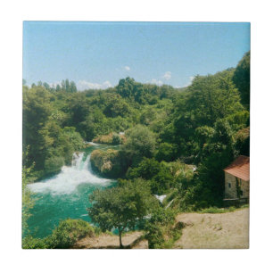 Azulejo De Cerâmica Krka Waterfall - Parque Nacional de Krka - Croácia