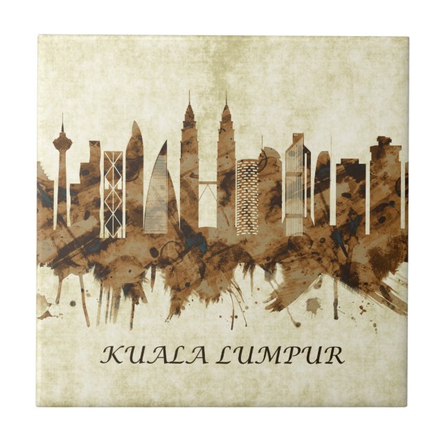 Azulejo De Cerâmica Kuala Lumpur, Malásia (Frente)
