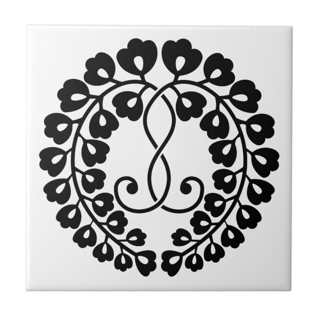 Azulejo De Cerâmica Kujo Wisteria (Frente)