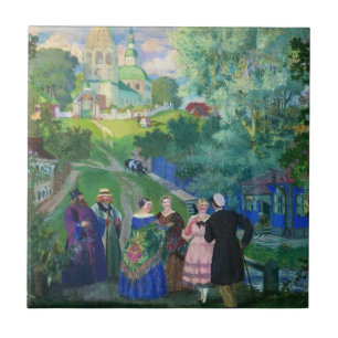 Azulejo De Cerâmica Kustodiev: Trabalho de arte da Província de Verã