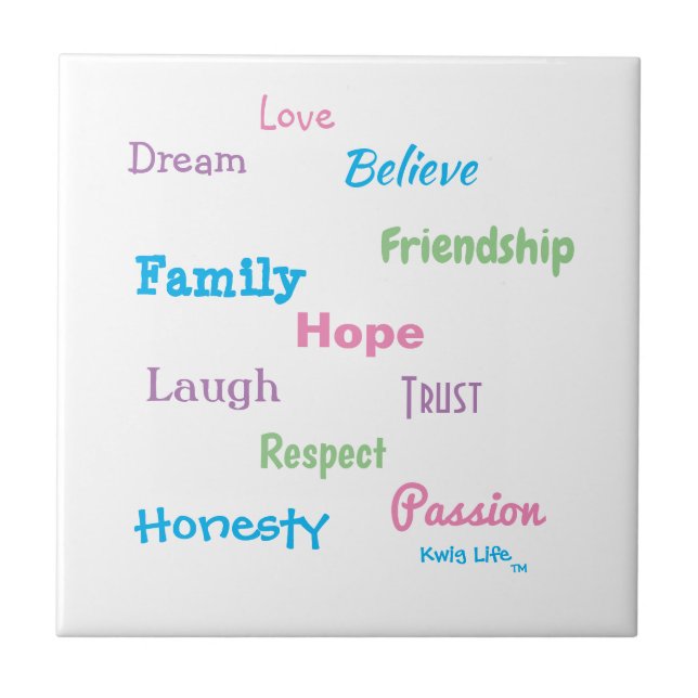 Azulejo De Cerâmica Kwig Life TM (Frente)