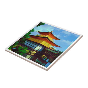 Azulejo De Cerâmica Kyoto - KINKAU - Golden Pavillion