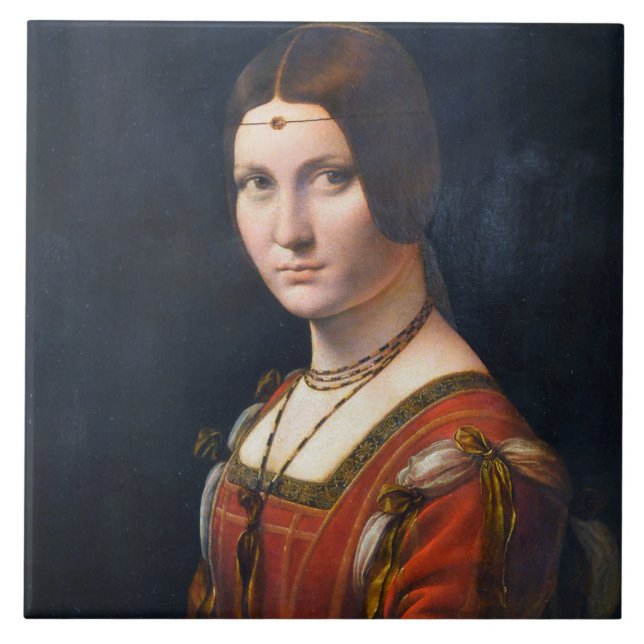 Azulejo De Cerâmica La Belle Ferronniere (Frente)