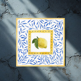 Azulejo De Cerâmica "La Dolce Vita" Limão Design Italiano Mediterrâneo