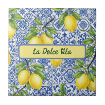 La Dolce Vita Limão Siciliano, Padrão Blue Maiolic