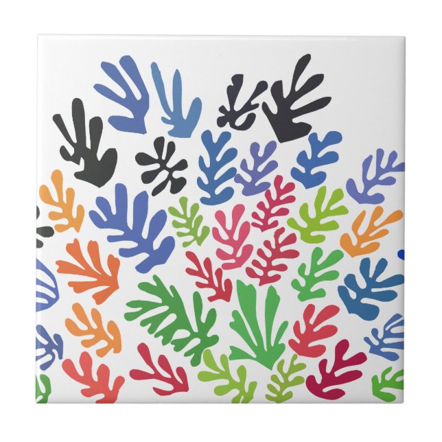 Azulejo De Cerâmica La Gerbe por Matisse (Frente)