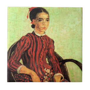 Azulejo De Cerâmica La Mousme, Sentada por Vincent van Gogh