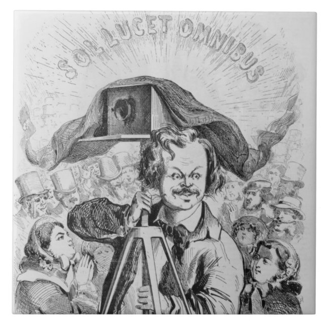 Azulejo De Cerâmica "La Photographie, Nadar (1820-1910) le grande (Frente)