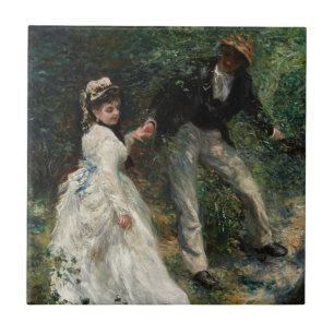 Azulejo De Cerâmica La Promenade Renoir Impressionismo Pintura