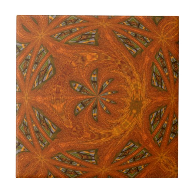 Azulejo De Cerâmica Labirinto de Arte Abstrata (Frente)