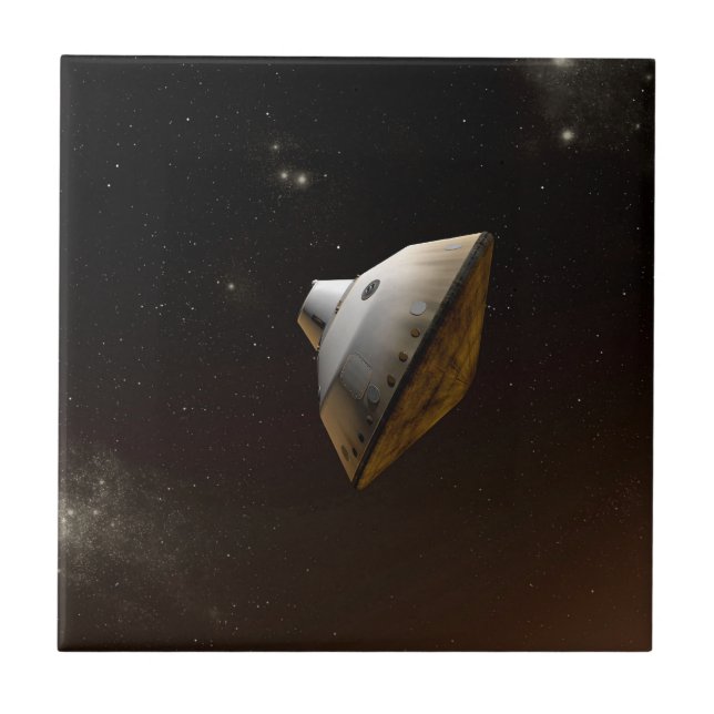 Azulejo De Cerâmica Laboratório de Ciência Mars Aeródroma Cápsula (Frente)