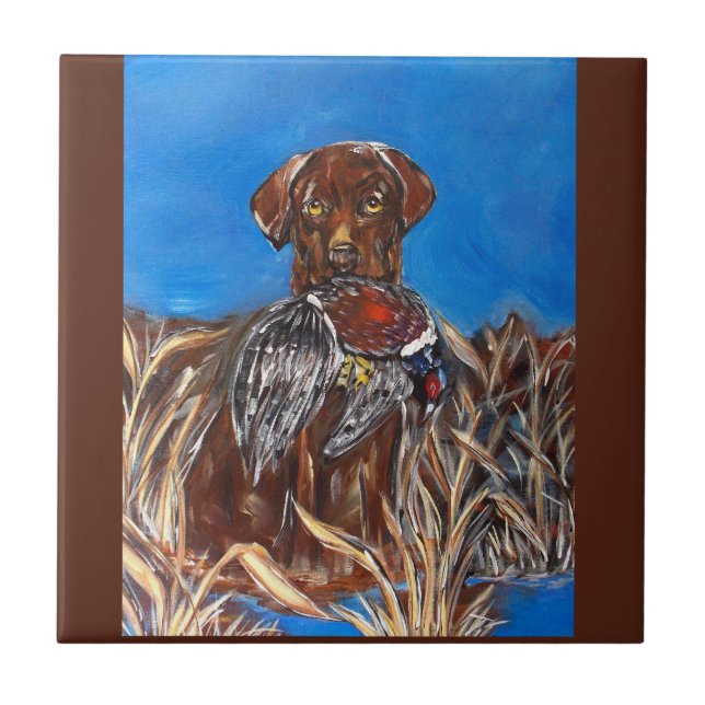 AZULEJO DE CERÂMICA  LABRADOR CHOCOLATE (Frente)