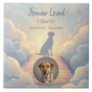 Azulejo De Cerâmica Labrador Retriever Memorial Ceramic Tile Rainbow