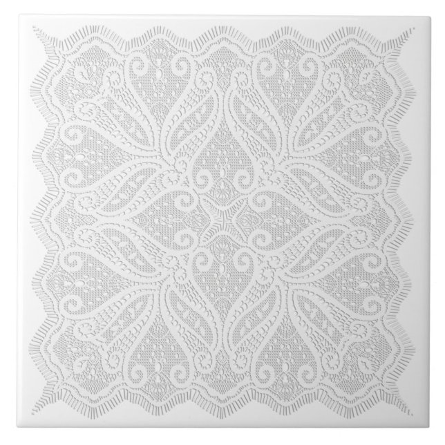 Azulejo De Cerâmica Lace doily (Frente)