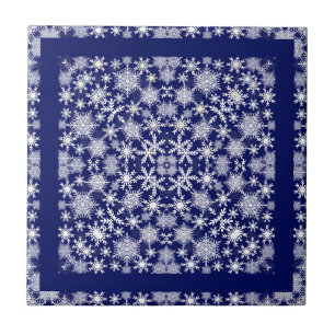 Azulejo De Cerâmica Laço dos flocos de neve