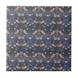 Azulejo De Cerâmica Ladrão da morango por William Morris