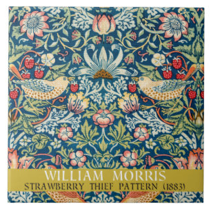 Azulejo De Cerâmica Ladrão de morango - Design de William Morris