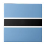 Azulejo De Cerâmica Ladrilho Cerâmico da Bandeira Patriótica do Botsua<br><div class="desc">Bandeira patriótica do Botsuana</div>