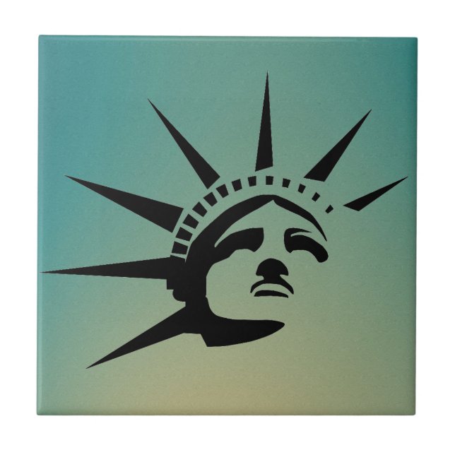 Azulejo De Cerâmica Lady Liberty (Frente)
