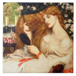 Azulejo De Cerâmica Lady Lilith (Beleza Impressionante com Cabelo Verm