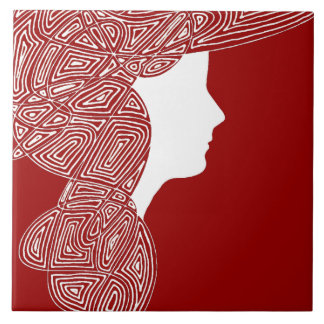 Azulejo De Cerâmica Lady Red