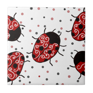 Azulejo De Cerâmica Ladybug