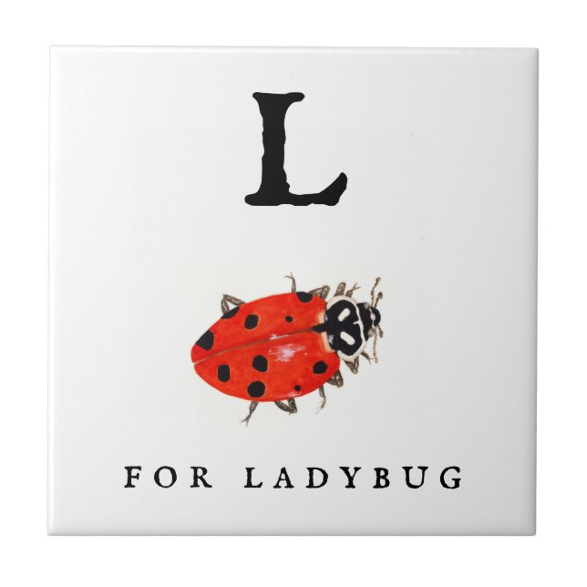 Azulejo De Cerâmica Ladybug (Frente)