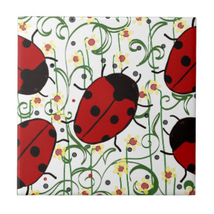 Azulejo De Cerâmica Ladybug Art