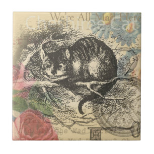 Azulejo De Cerâmica Lagarta da Alice no País das Maravilhas: Tenniel O