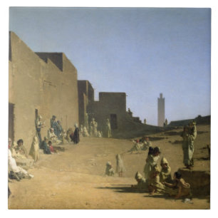 Azulejo De Cerâmica Laghouat no Sahara argelino, 1879