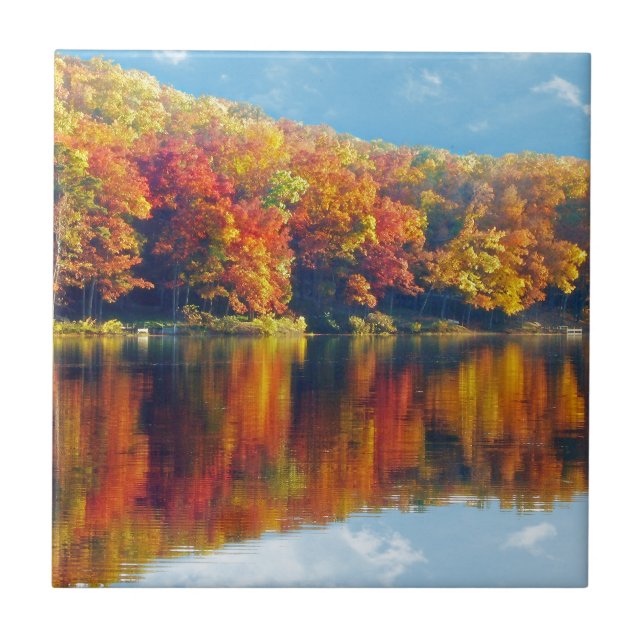 Azulejo De Cerâmica Lago Autumn (Frente)