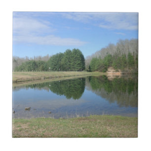 Azulejo De Cerâmica Lago azul