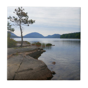 Azulejo De Cerâmica Lago Eagle no Parque Nacional Acadia