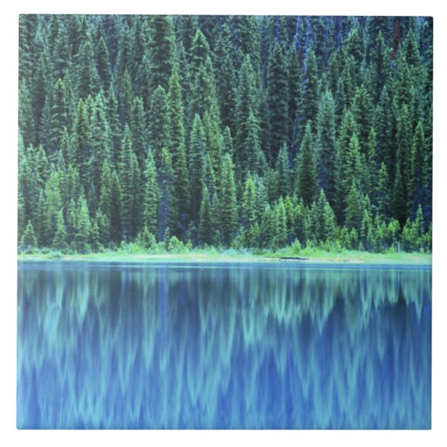 Azulejo De Cerâmica Lago Esmeralda, Yoho NP, BC, Canadá (Frente)