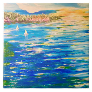 Azulejo De Cerâmica Lago Índio