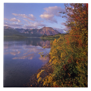 Azulejo De Cerâmica Lago Maskinonge no Parque Nacional Waterton Lakes 