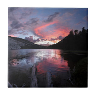 Azulejo De Cerâmica Lago Merck Sunset - Yosemite - Califórnia
