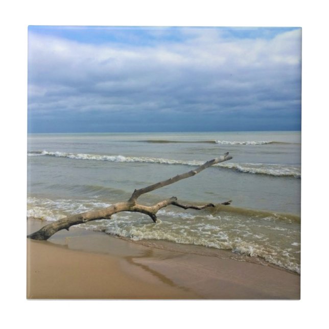 Azulejo De Cerâmica Lago Michigan, Sheboygan, Wisconsin (Frente)