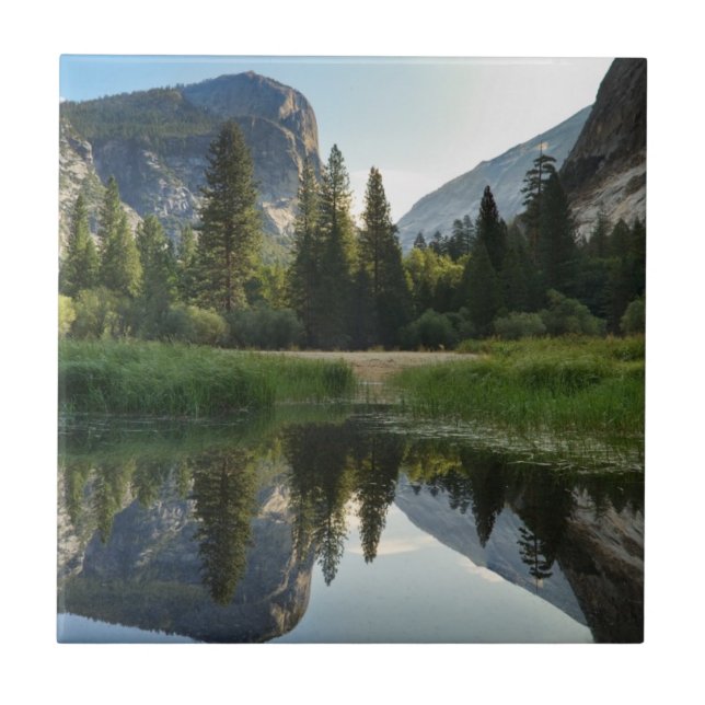 Azulejo De Cerâmica Lago mirror, Yosemite (Frente)