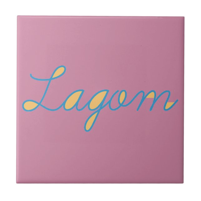 Azulejo De Cerâmica Lagom Sweden (Frente)