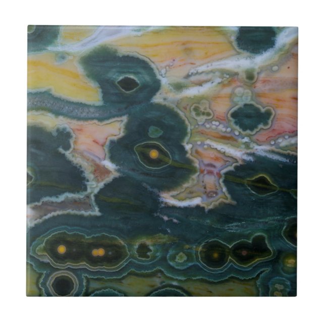 Azulejo De Cerâmica Laje de Ocean Jasper (Frente)