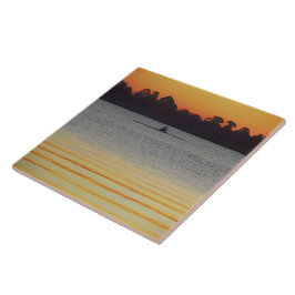 Azulejo De Cerâmica Lake Wendouree Calm Before Nightfall