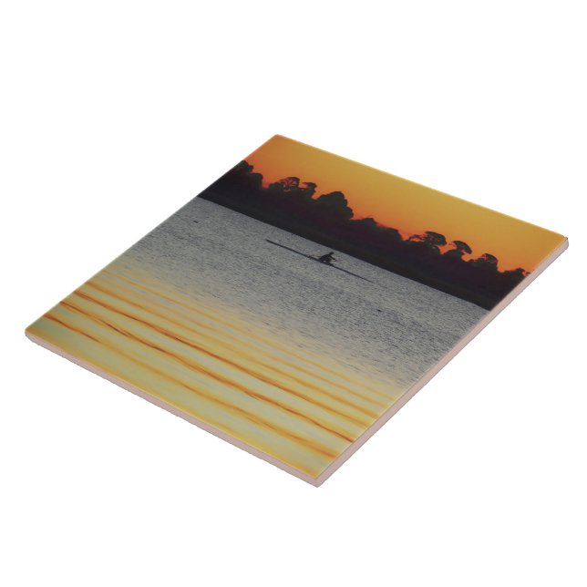 Azulejo De Cerâmica Lake Wendouree Calm Before Nightfall (Lateral)