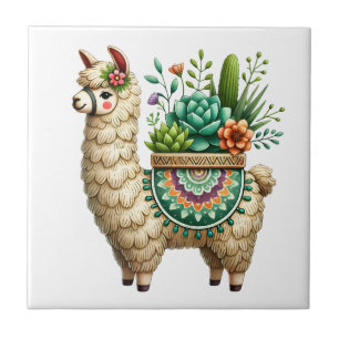 Azulejo De Cerâmica Lama e plantas