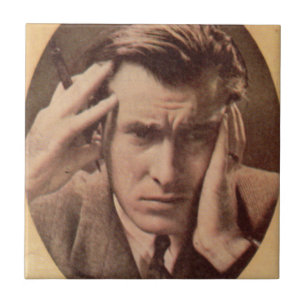 Azulejo De Cerâmica Lance está confuso e infeliz