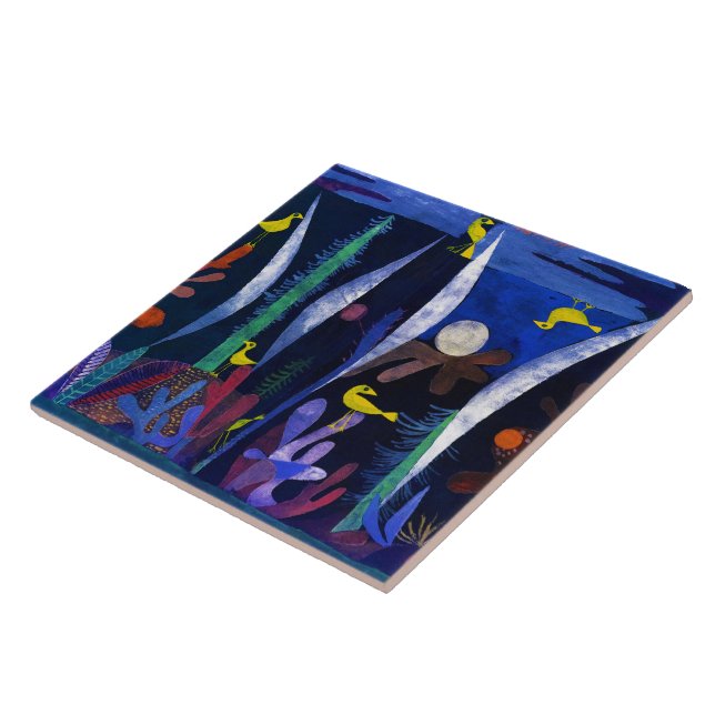 Azulejo De Cerâmica Landscape with Yellow Birds, Paul Klee (Lateral)