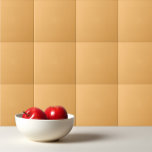 Azulejo De Cerâmica Laranja-clara de cor sólida<br><div class="desc">Design de topaz de laranja pastel de cor sólida.</div>