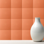 Azulejo De Cerâmica Laranja coral sólida<br><div class="desc">Design de laranja de coral sólido.</div>