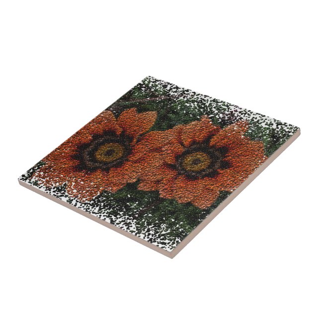 Azulejo de cerâmica Laranja Daisy Balls (Lateral)